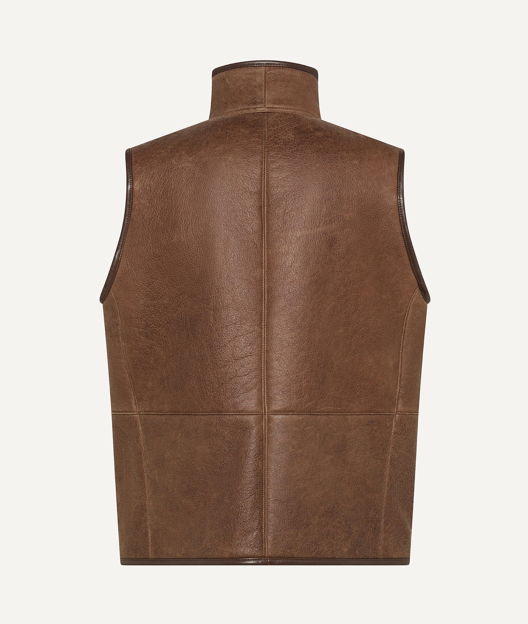 Gilet in Suede with Shearling