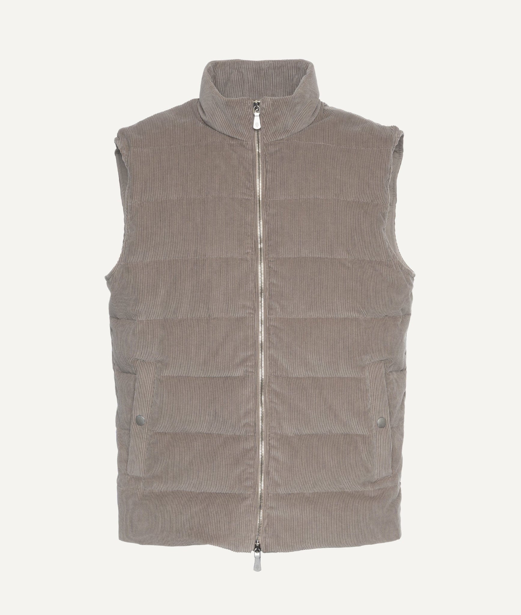 Eleventy - Ribbed Gilet in Cotton & Cashmere