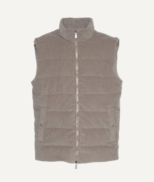 Eleventy - Ribbed Gilet in Cotton & Cashmere