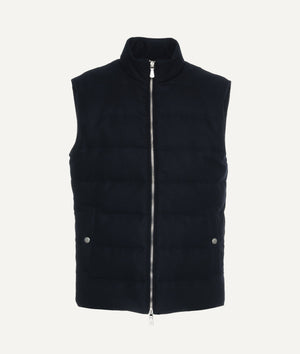 Eleventy - Padded Gilet in Wool & Cashmere