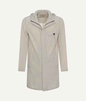 Herno - Raincoat with Hood in Polyester