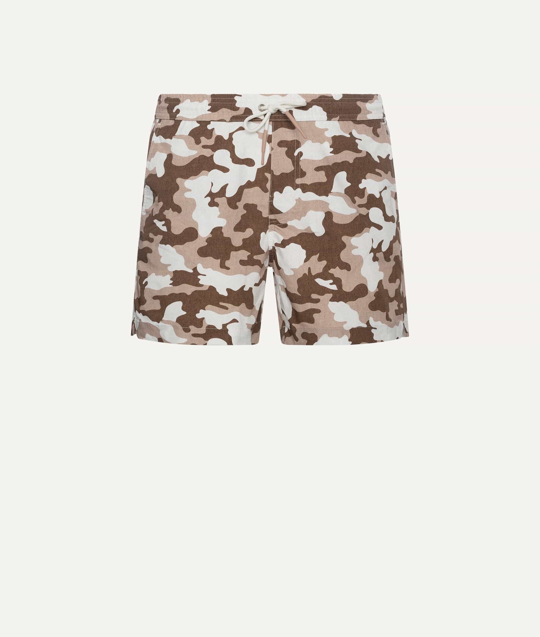 Eleventy - Swimming Suit with Camo Pattern in Polyester