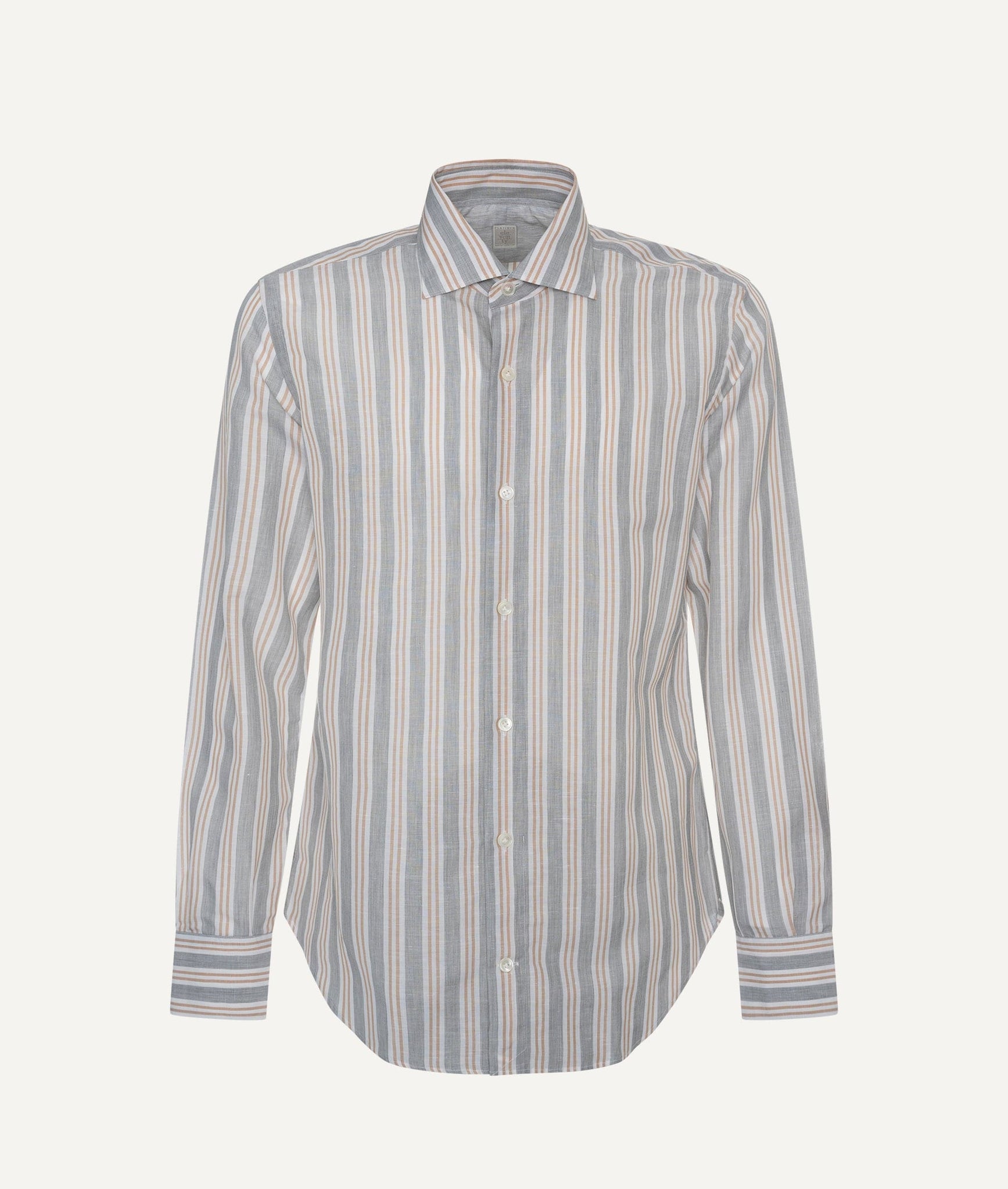 Eleventy - Striped Shirt in Cotton & Linen
