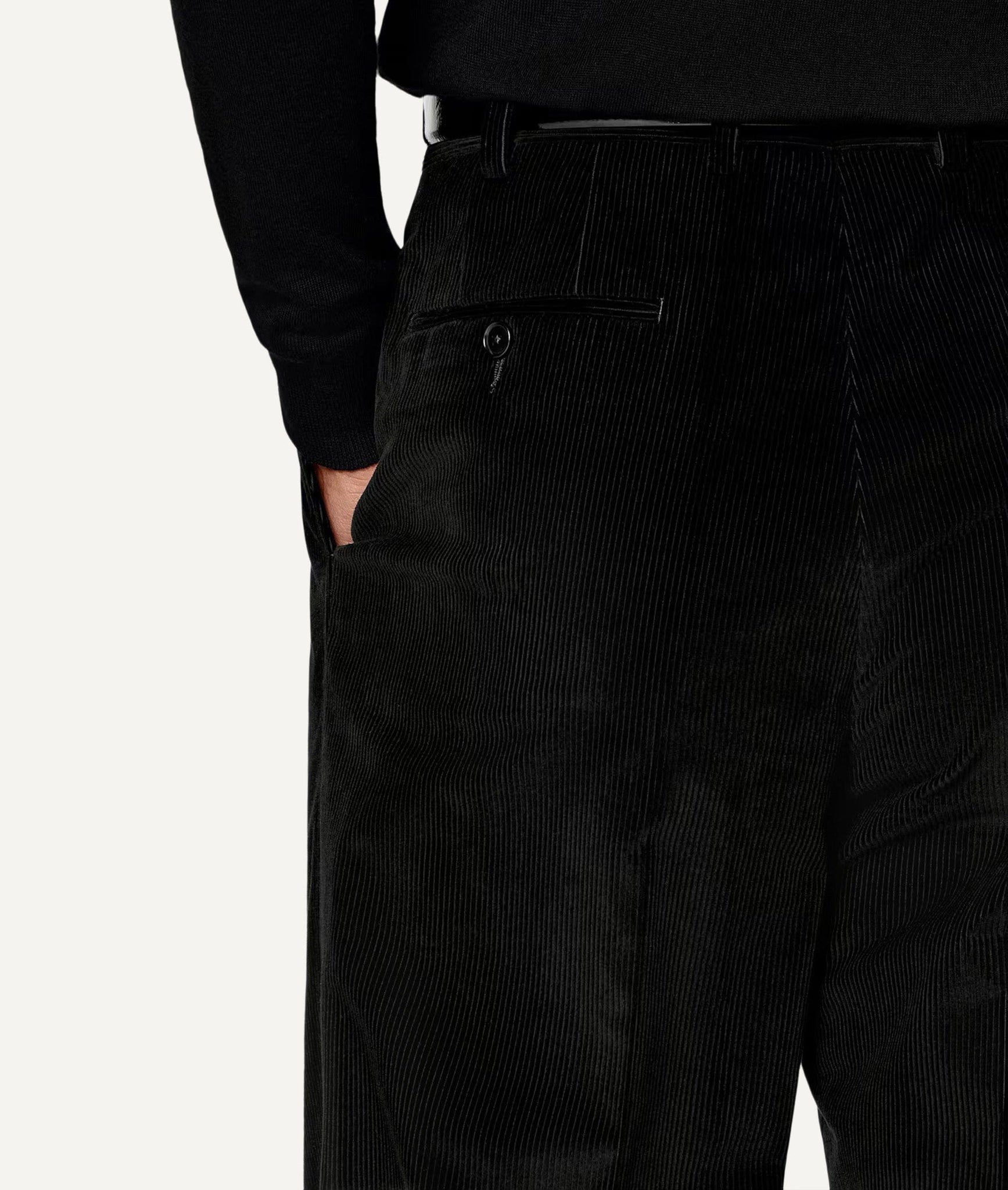 Double-Breasted Suit in Duca Visconti di Modrone Stretch Corduroy