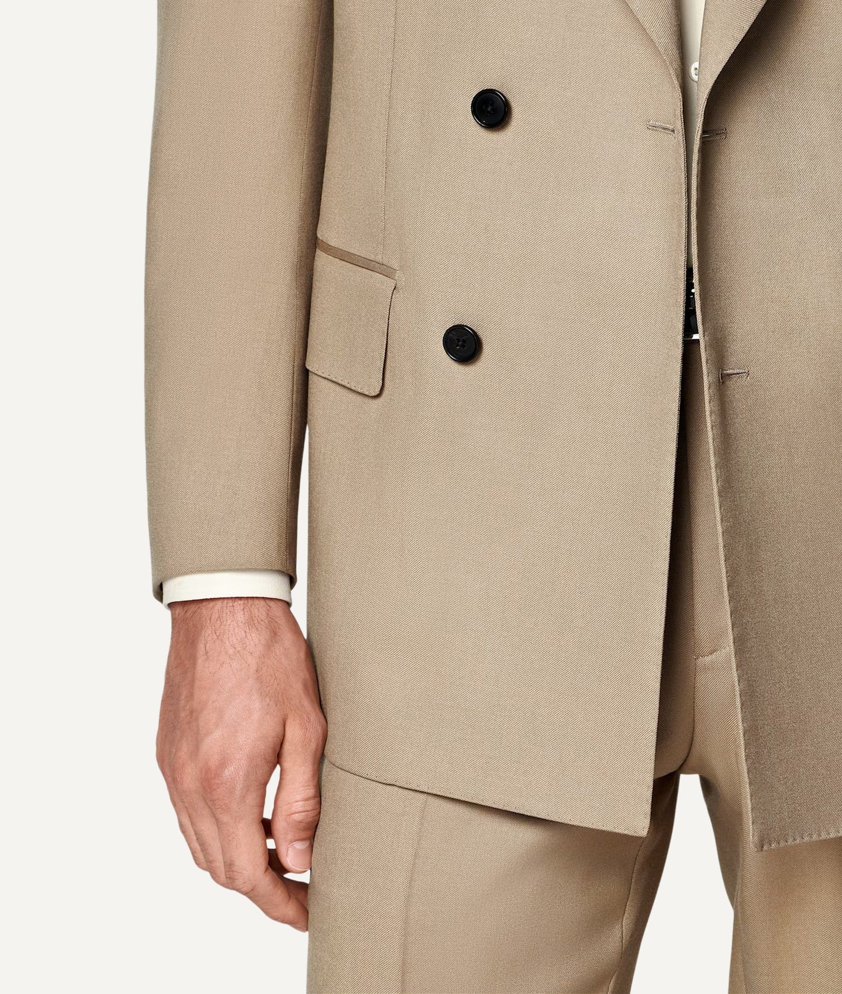 Double-Breasted Suit in Vitale Barberis Canonico Super 110’s Virgin Wool