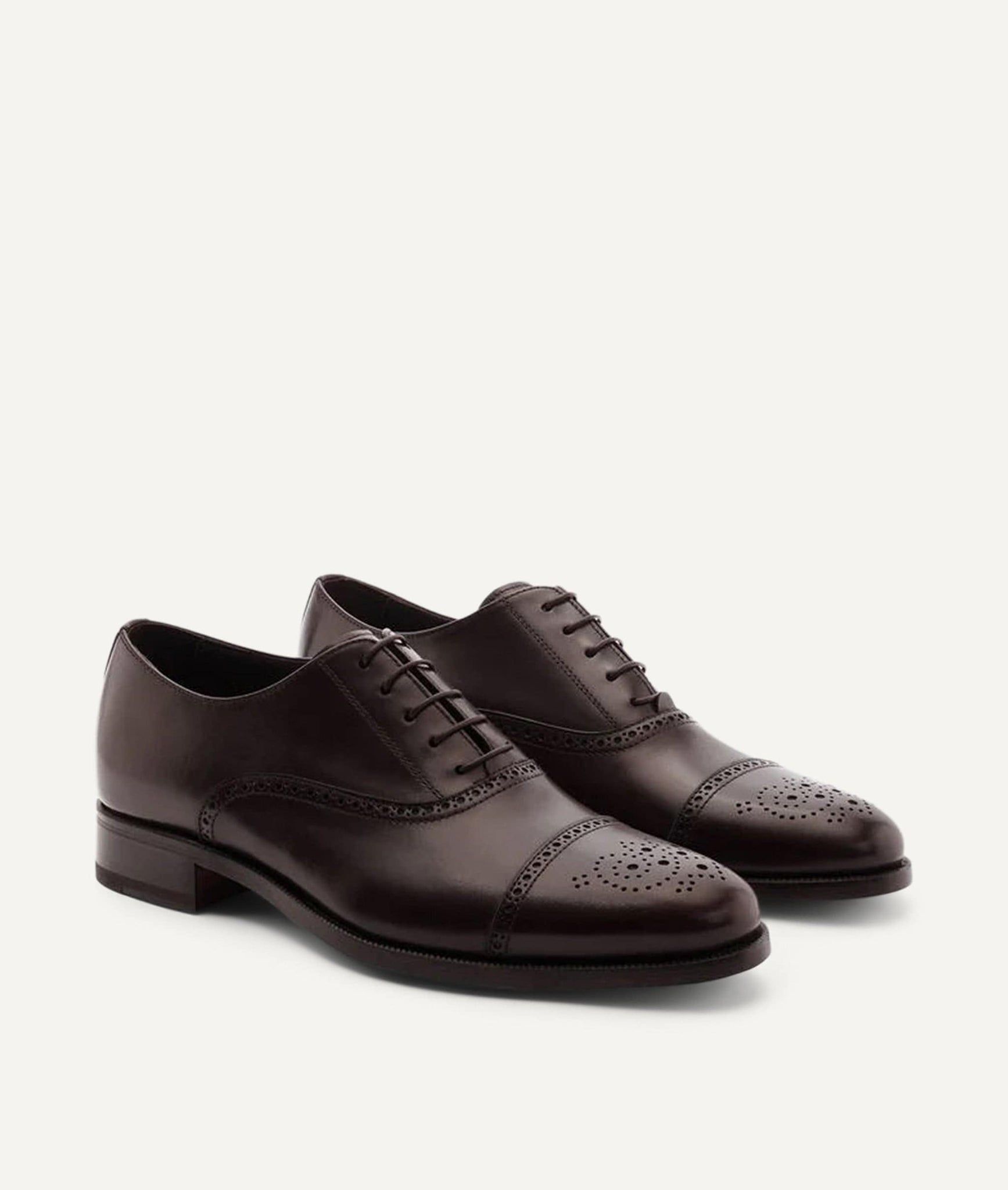 Oxford Half Brogue in Calf Leather