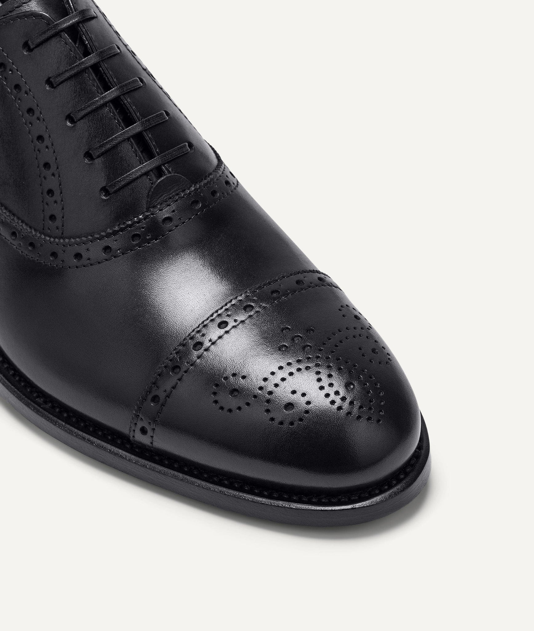 Oxford Half Brogue in Calf Leather