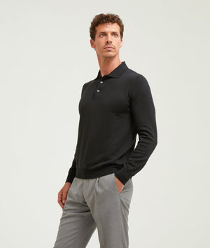 Polo Shirt in Extrafine Merino Wool