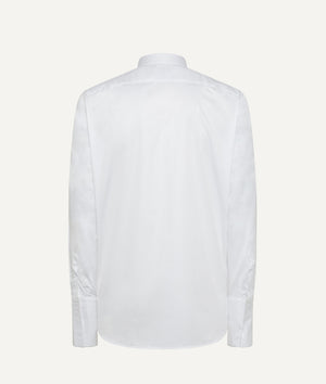 Twill Bib Tuxedo Shirt with Cufflinks in Cotton