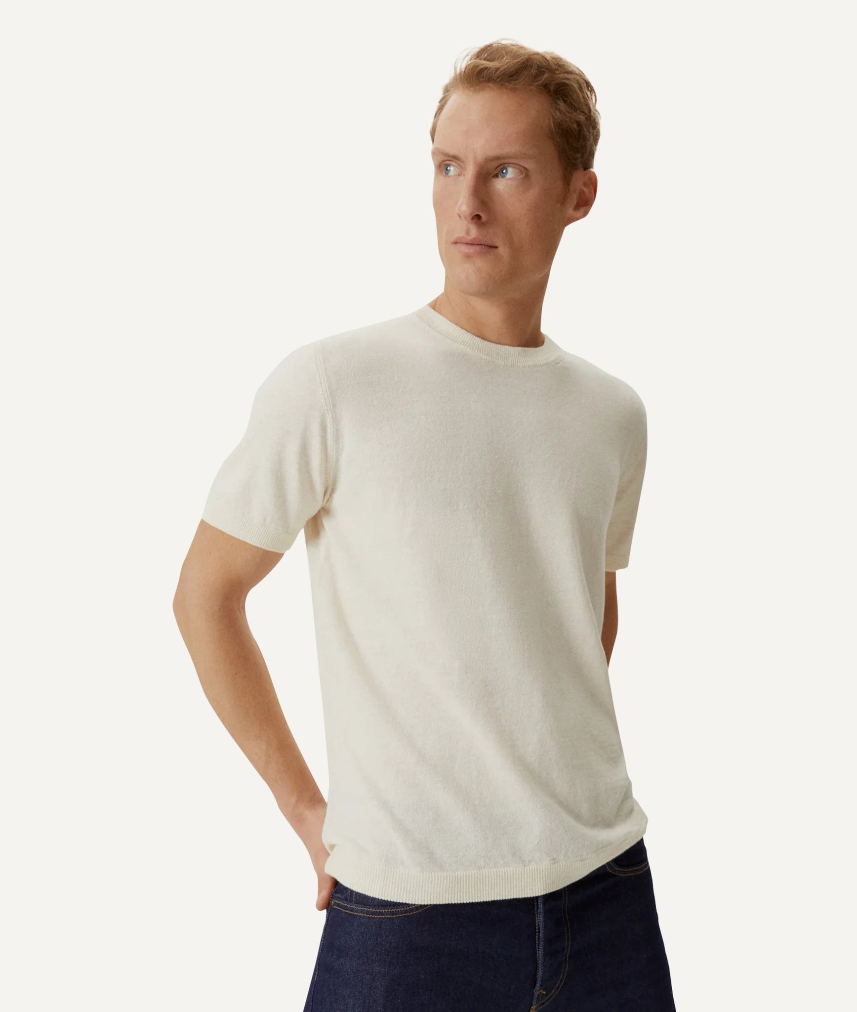The Linen Cotton Knit T-Shirt