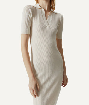 The Linen Cotton Polo Dress