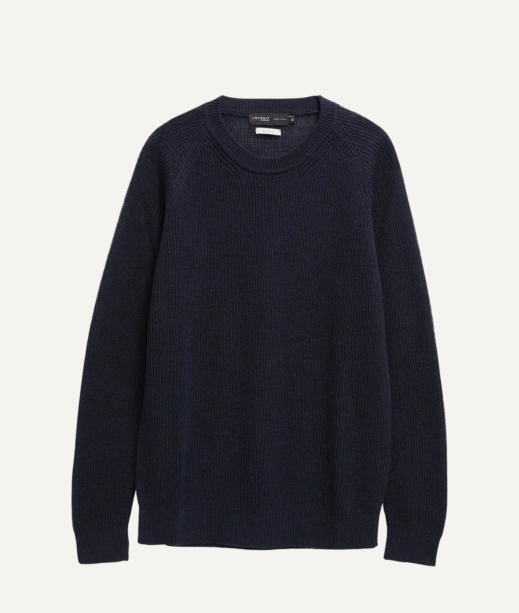 The Linen Cotton Ribbed Sweater