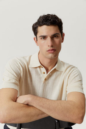 Milk White | The Linen Cotton Vintage Polo