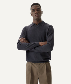 The Merino Wool Buttonless Polo
