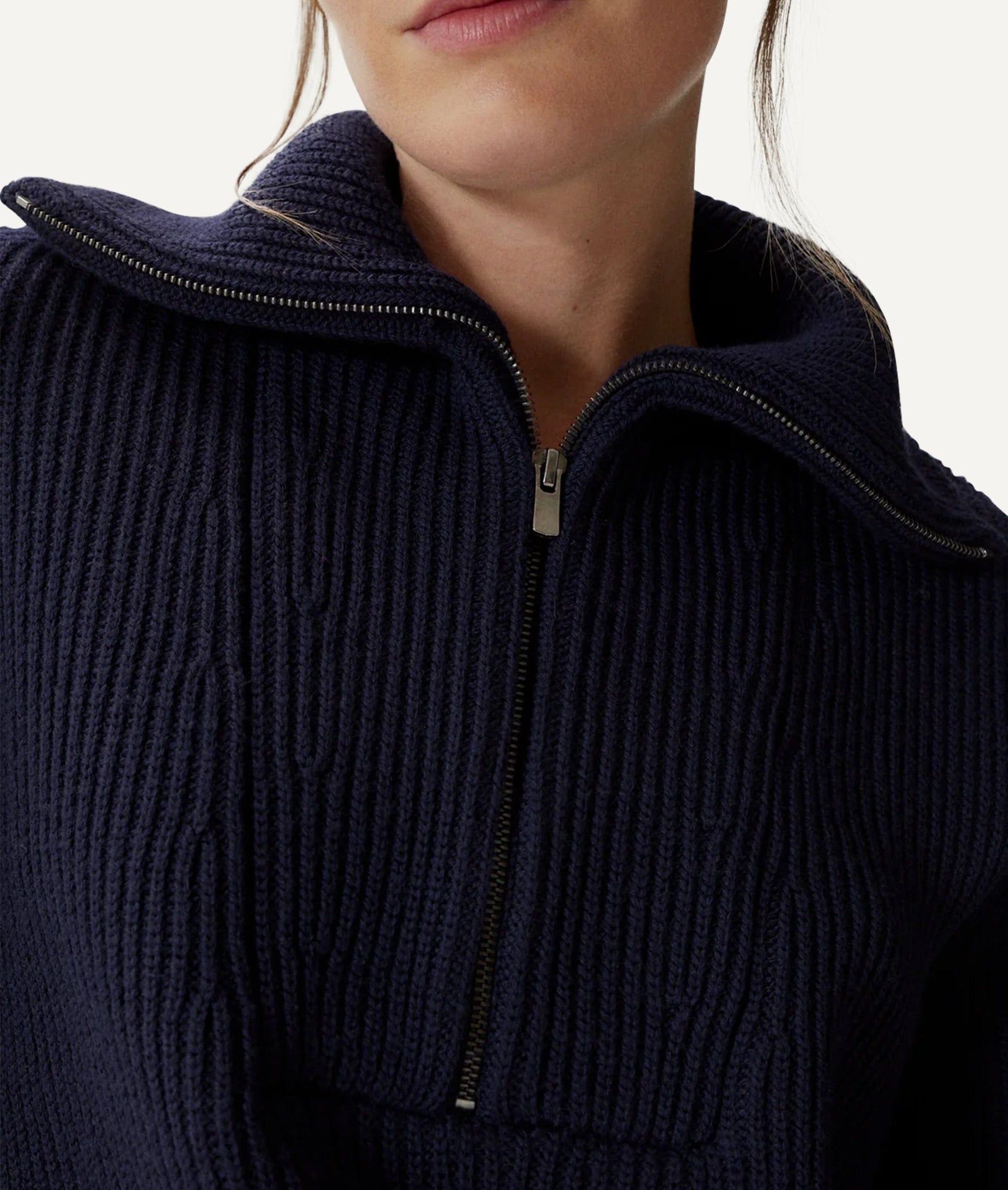 The Merino Wool Half-zip Sweater