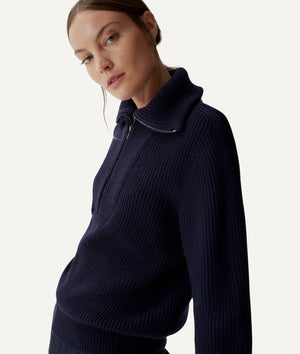 The Merino Wool Half-zip Sweater