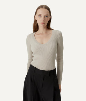 The Merino Wool U-Neck Sweater