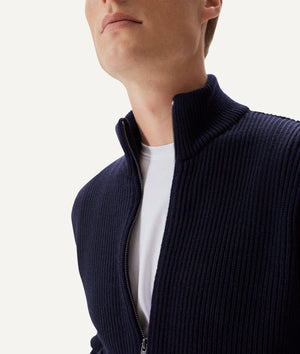 The Merino Wool Zipped Cardigan