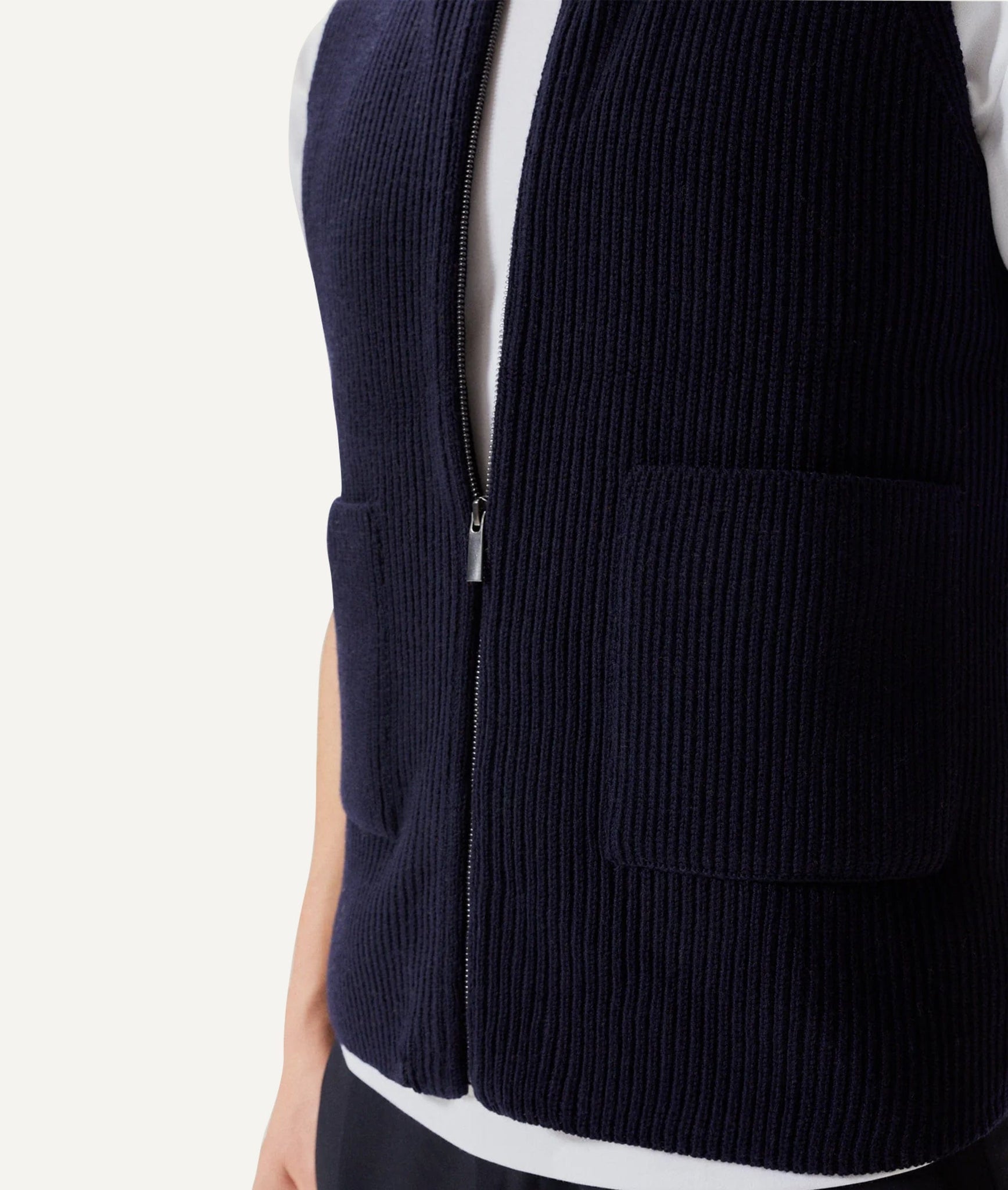 The Merino Wool Zipped Vest