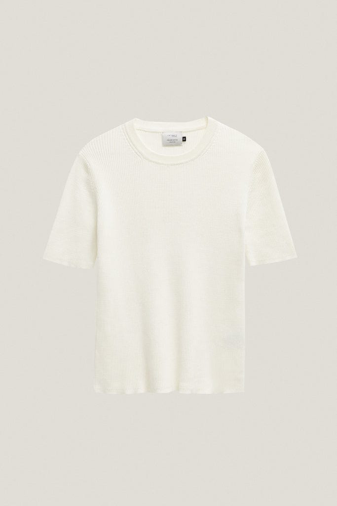 Milk White | The Organic Cotton Ribbed T-Shirt