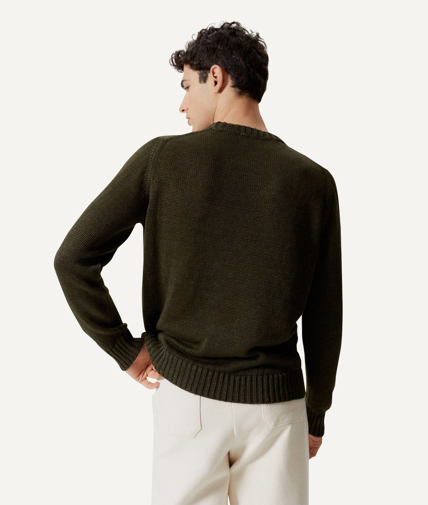 The Pure Linen Crewneck Sweater