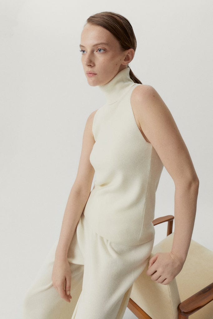 Natural White | The Ultrasoft Wool A-line top