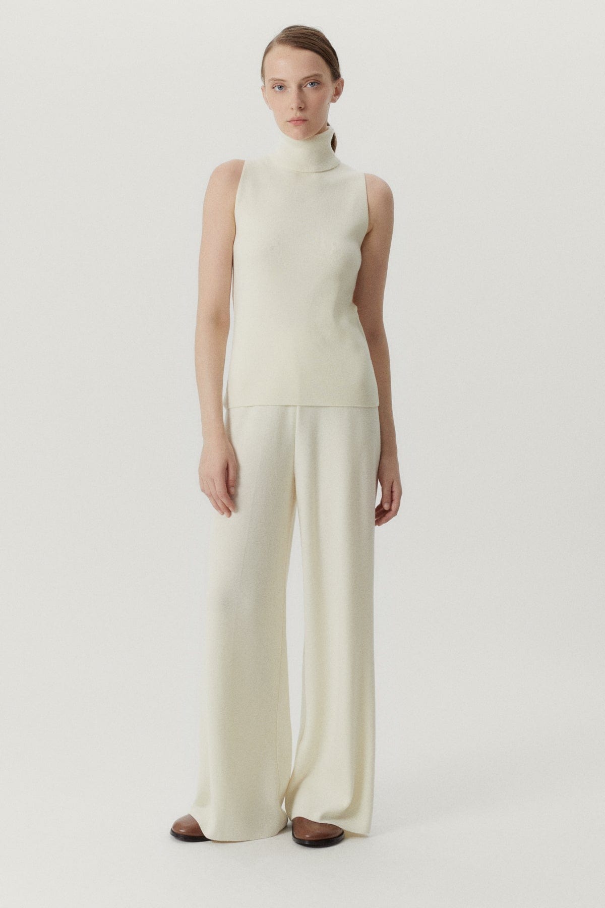 Natural White | The Ultrasoft Wool A-line top