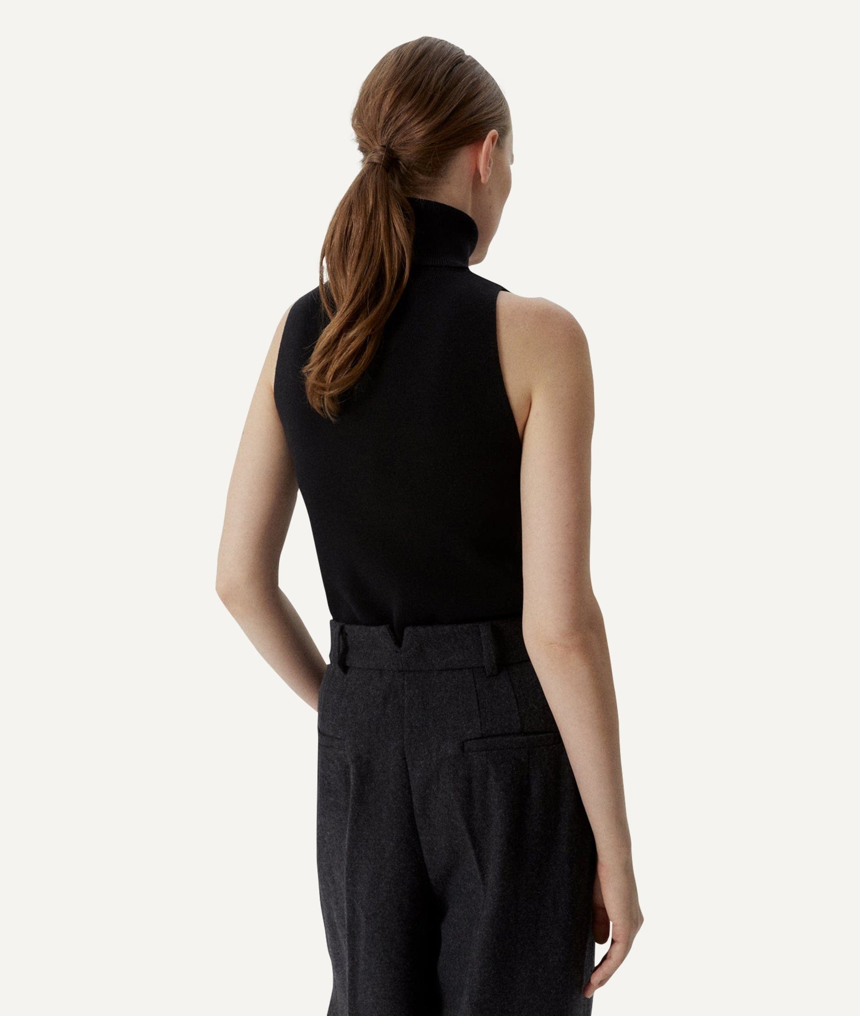 The Ultrasoft Wool A-line top - Natural White / XS