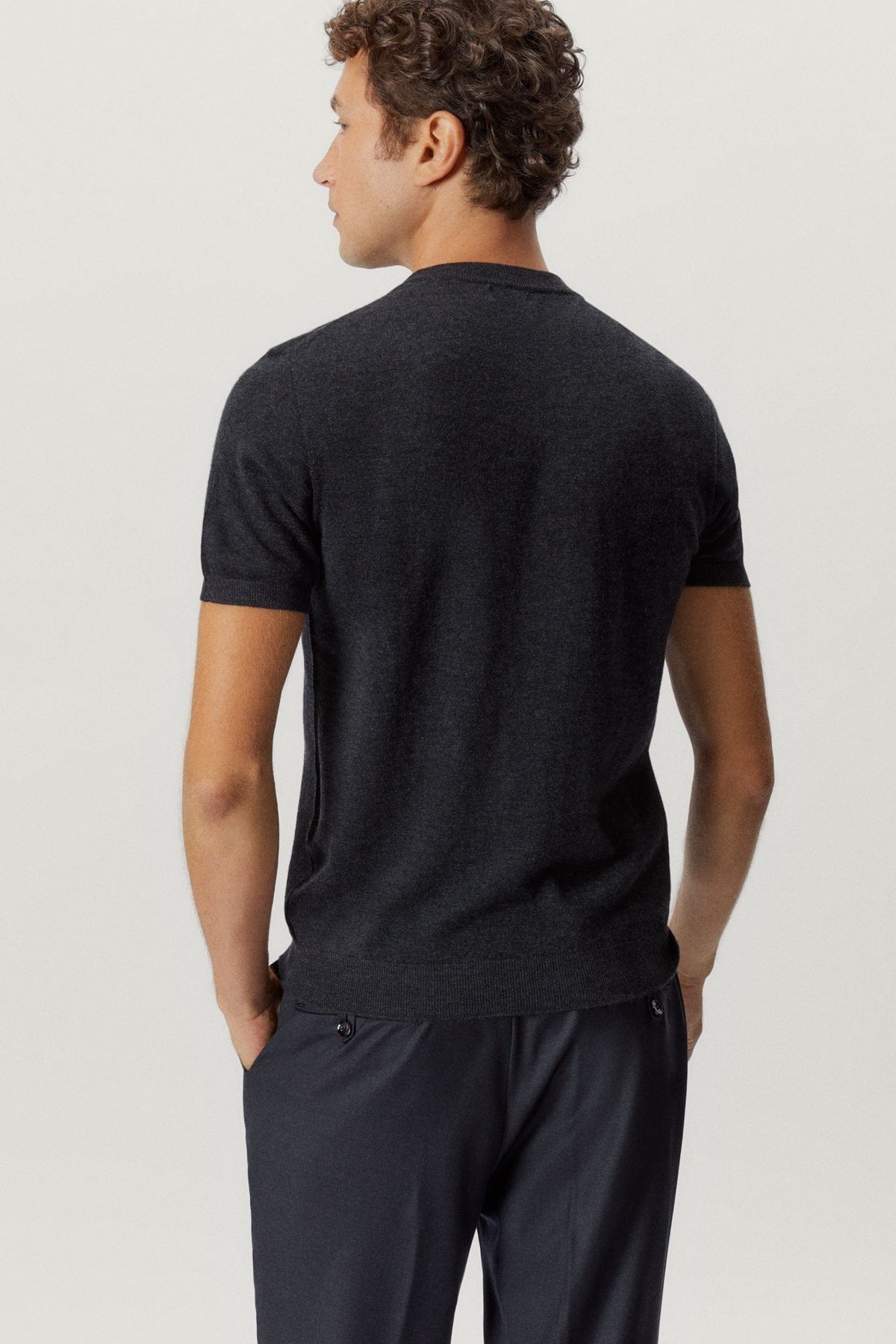 Anthracite Melange | The Ultrasoft Wool T-Shirt