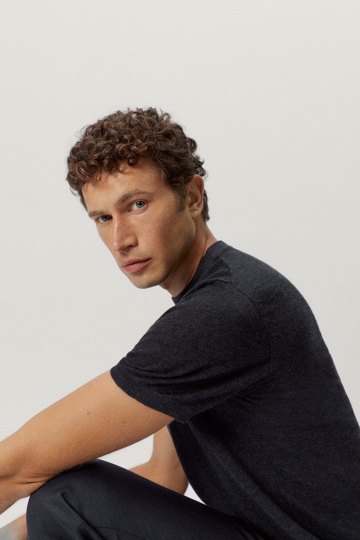 Anthracite Melange | The Ultrasoft Wool T-Shirt