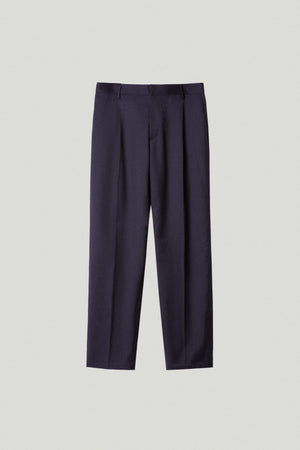 Blue Navy | The Wool Tailored Pants with Pinces