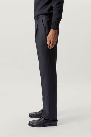 Anthracite Grey | The Wool Tailored Pants with Pinces