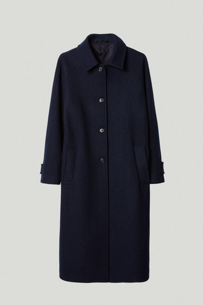 the woolen coat blue navy