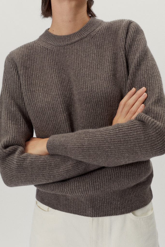 The Woolen Ribbed Sweater - Ecru / M