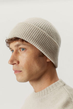 Ecru | The Woolen Ribbed Beanie