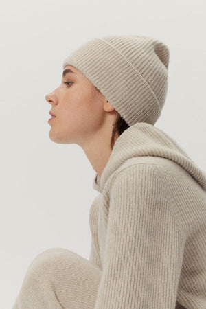 Ecru | The Woolen Ribbed Beanie