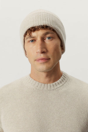 Ecru | The Woolen Ribbed Beanie