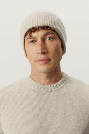 Ecru | The Woolen Ribbed Beanie