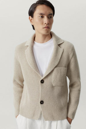 Ecru | The Woolen Ribbed Jacket