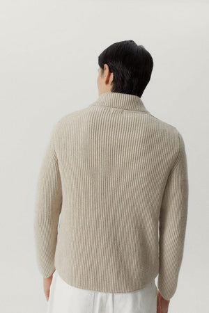 Ecru | The Woolen Ribbed Jacket