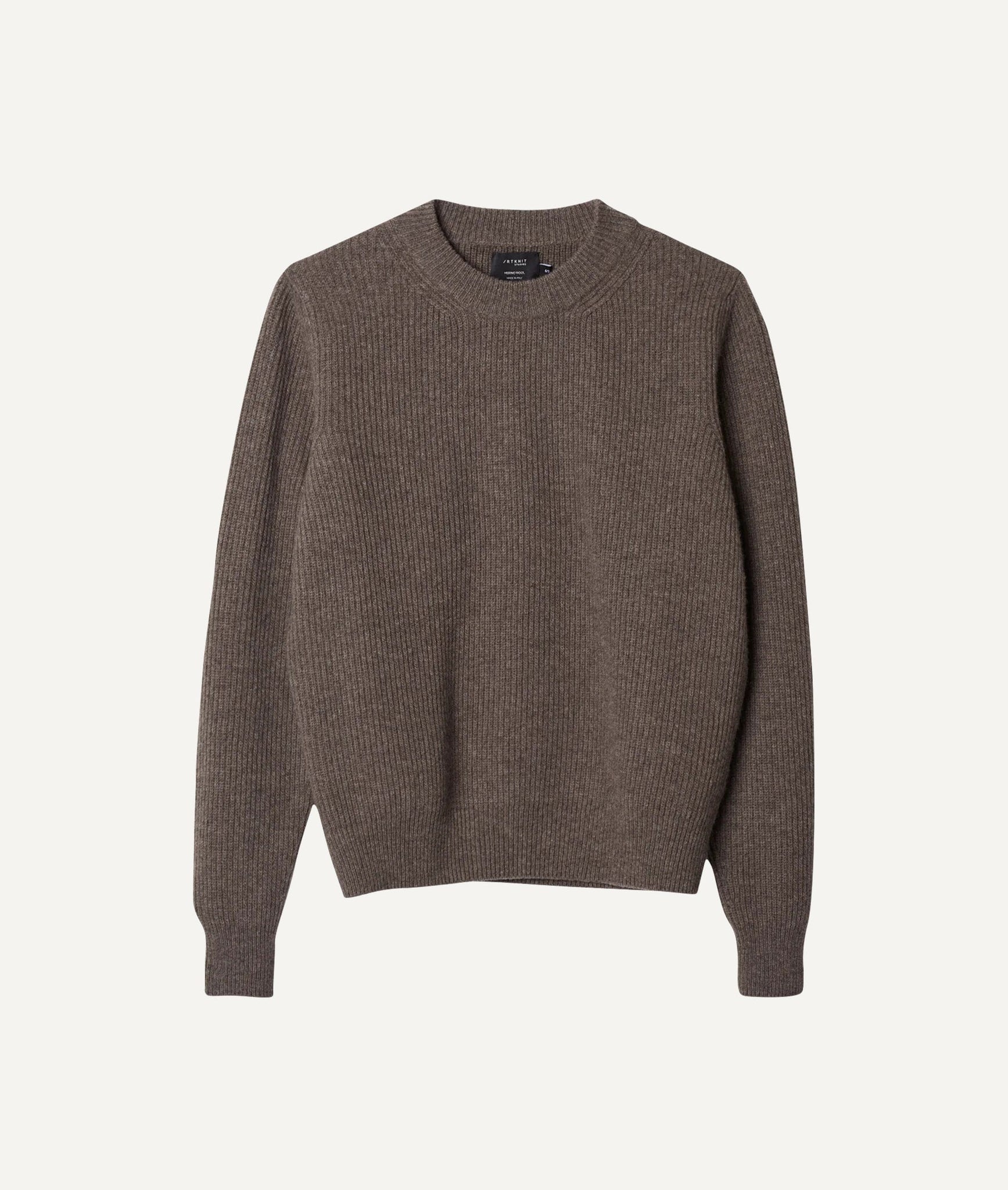 The Woolen Ribbed Sweater - Ecru / M