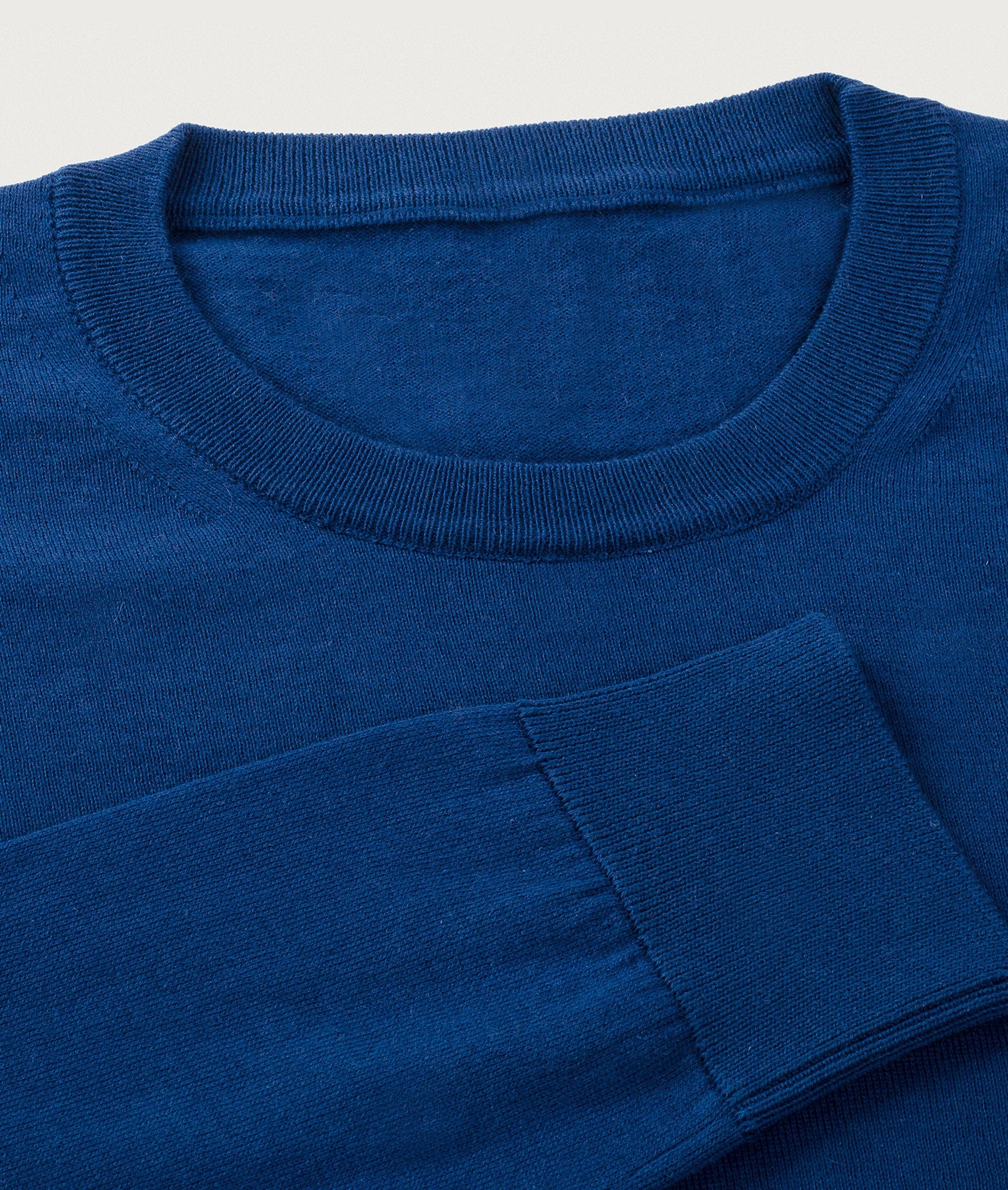 Round Neck in Cotton and Cashmere