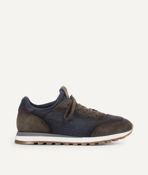 Runner in Wool and Suede
