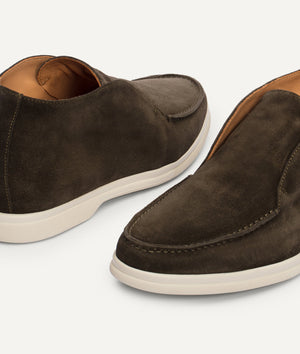 Ankle Boot Slipper in Suede