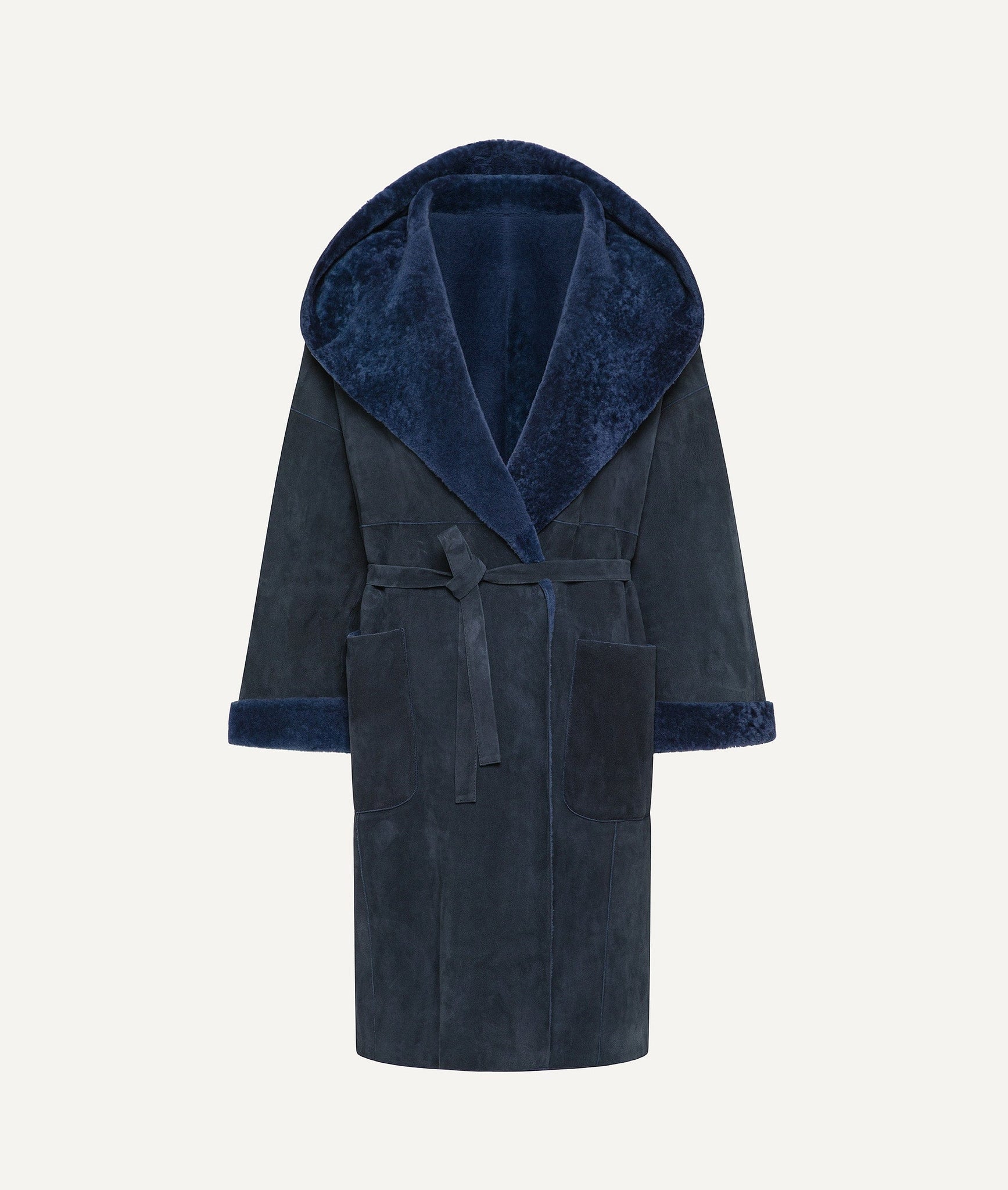 Kiton - Coat with Shearling in Suede