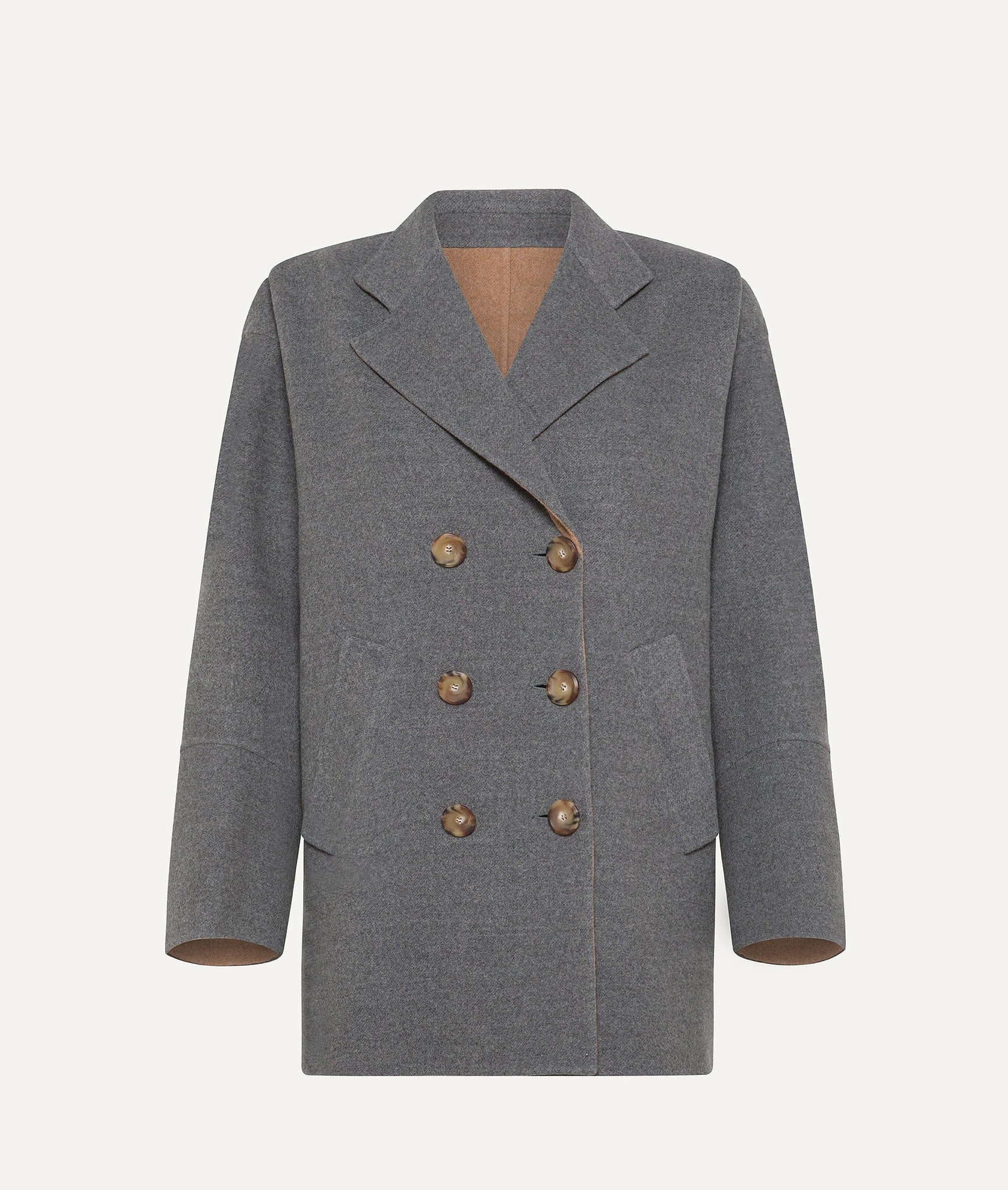 Eleventy - Reversible Doble Breasted Coat in Wool