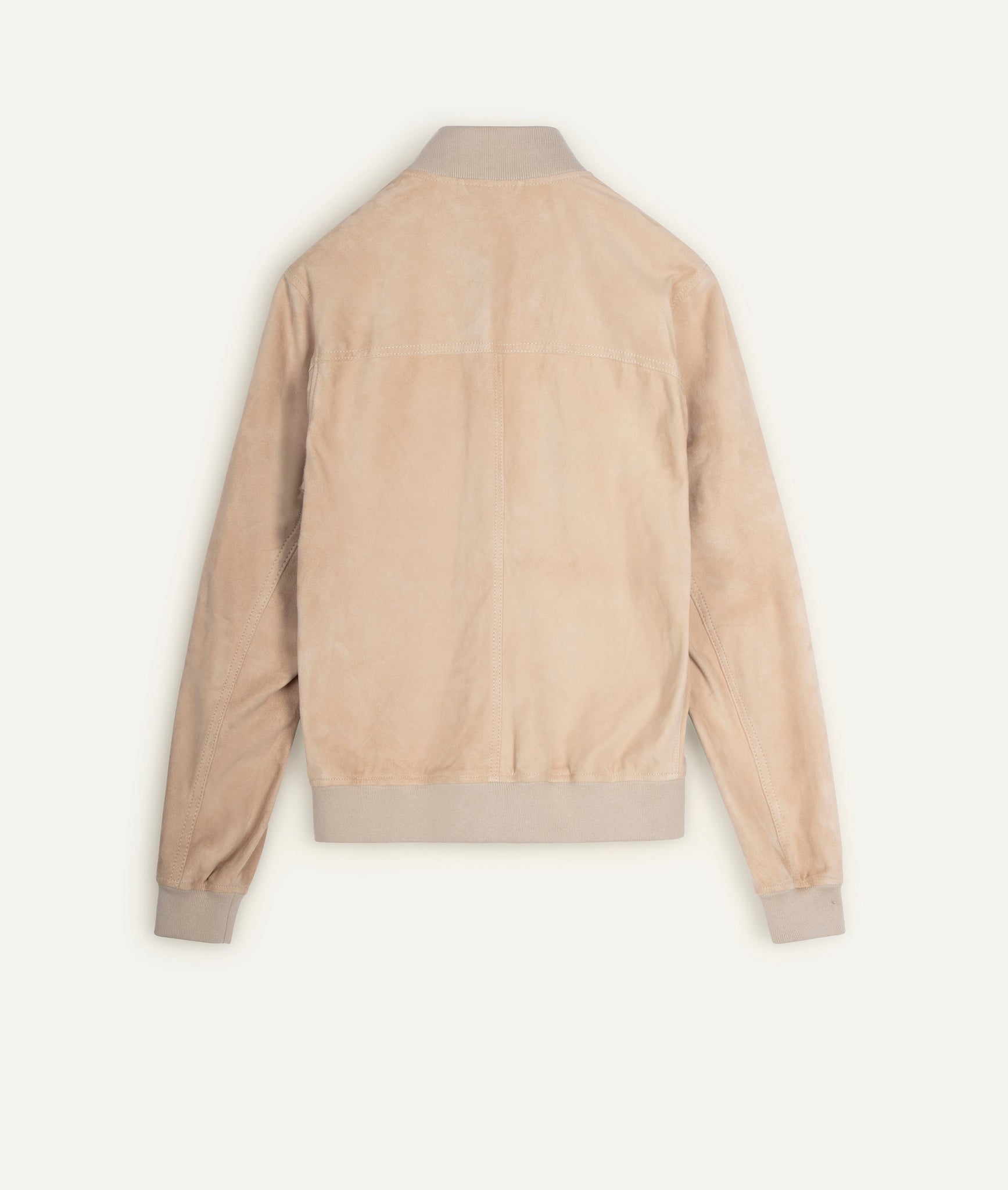 Unlined Bomber Jacket in Suede