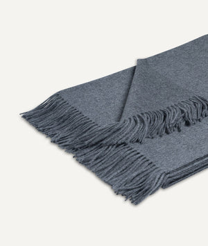 Throw with Fringes in Cashmere
