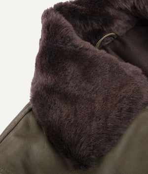 Shearling Bomber Jacket in Lambskin