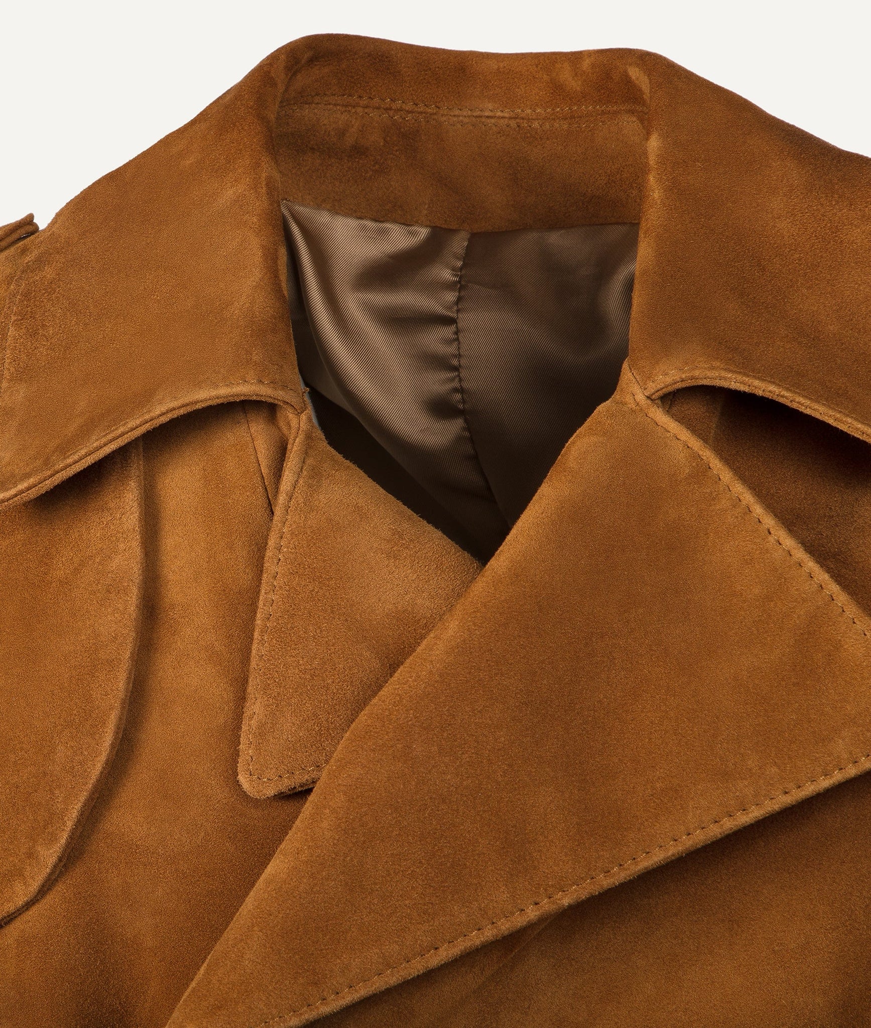 Classic Trench Coat in Suede